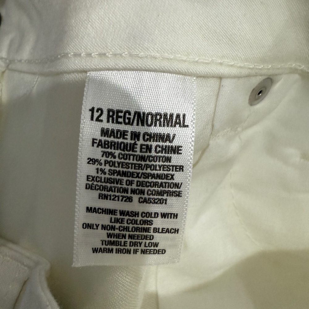 Aeropostale white super soft ankle jegging Size 12R. NWT - Picture 7 of 7